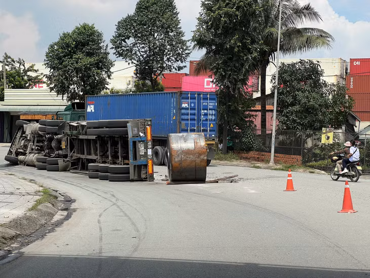 Hiện trường vụ tai nạn.