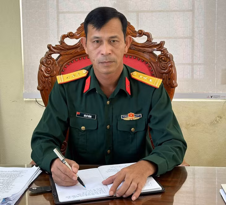 Thượng tá Bùi Sĩ Thắng, Chỉ huy trưởng Ban CHQS huyện Cô Tô.