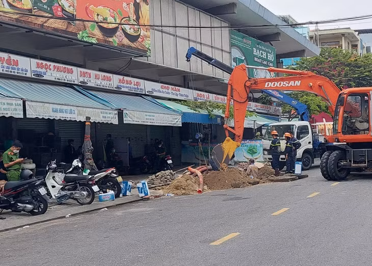 Hiện trường vụ việc. Ảnh: Nguyên Vũ.