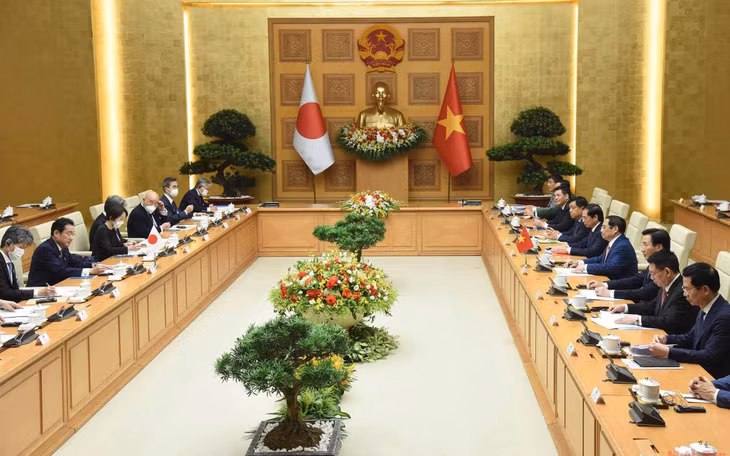 Quang cảnh buổi hội đàm. (Ảnh: TRẦN HẢI)