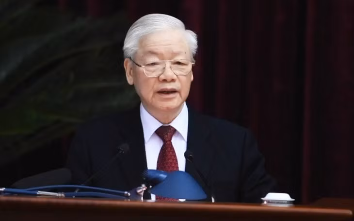 Tổng Bí thư Nguyễn Phú Trọng chủ trì và phát biểu khai mạc Hội nghị.