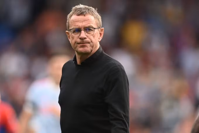 Trong 6 tháng làm HLV tạm quyền Man Utd, Rangnick chỉ thắng 11, hoà 10 và thua tám qua 29 trận. Với 37,9%, ông là HLV có tỷ lệ chiến thắng thấp nhất CLB trong kỷ nguyên Ngoại hạng Anh. Ảnh: AFP