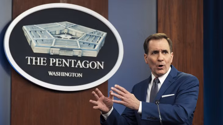 Người phát ngôn Lầu Năm Góc John Kirby. Ảnh: AP