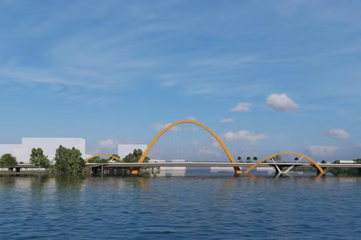 Phối cảnh cầu Cửa Lục 3.