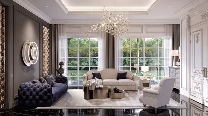 Đẳng cấp dinh thự biển được khẳng định bởi những khung cửa cao cấp với tầm view độc bản.