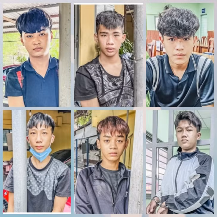 Các thành viên trong băng cướp vừa bị triệt phá.
