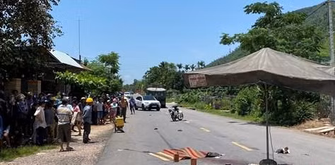 Hiện trường vụ tai nạn. Ảnh CTV