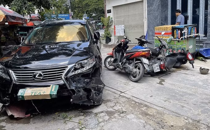 Hiện trường vụ tai nạn. Ảnh: Đình Văn