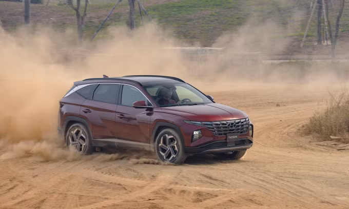 Hyundai Tucson lăn bánh tại Việt Nam. Ảnh: HTC