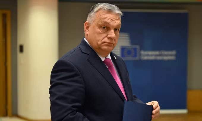 Thủ tướng Hungary Viktor Orban tại Brussels, Bỉ, hôm 14/12. Ảnh: AFP