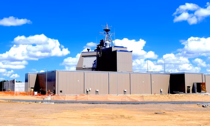 Tổ hợp Aegis Ashore ở Ba Lan trong quá trình xây dựng hồi năm 2019. Ảnh: US Navy