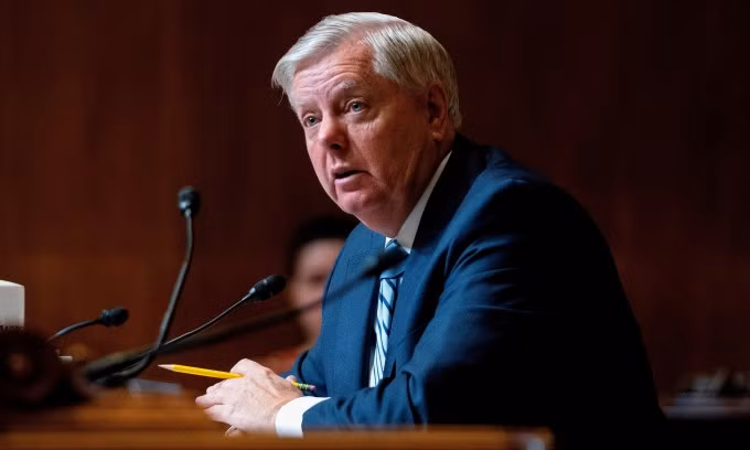 Thượng nghị sĩ Mỹ Lindsey Graham tại Washington hồi tháng 4/2022. Ảnh: Reuters