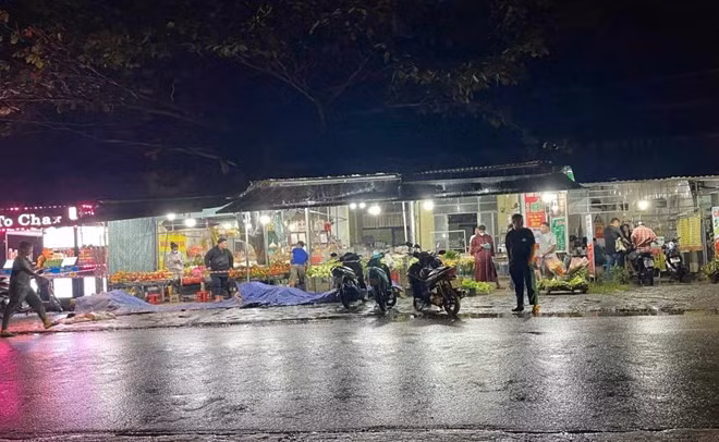 Khu vực hiện trường vụ án mạng khiến nam thanh niên tử vong. Ảnh: Bạn đọc cung cấp
