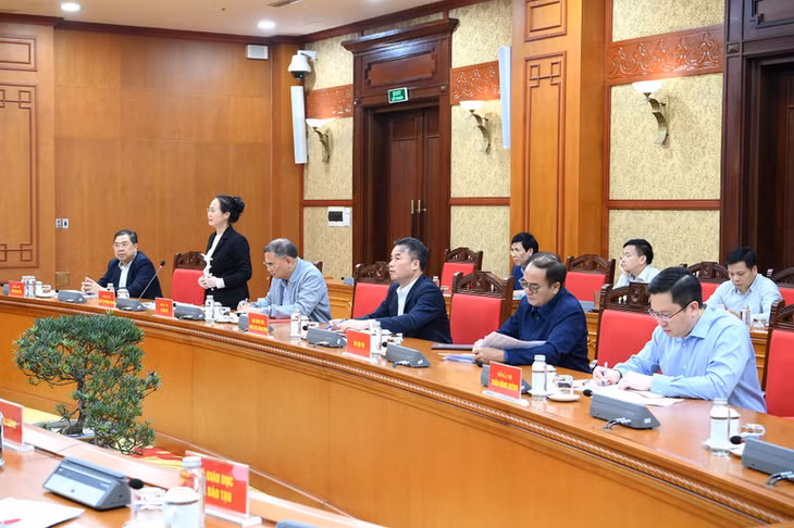 Các đại biểu dự buổi làm việc. (Ảnh: Đăng Khoa)