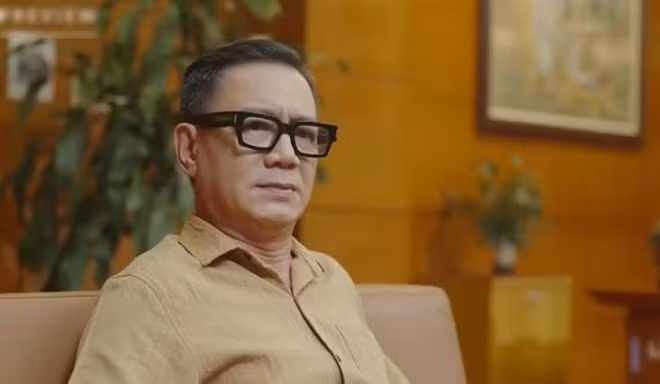 Đại tá, NSƯT Phạm Cường vai Chủ tịch tỉnh Nguyễn Văn Thủy phim "Lằn ranh". Ảnh: VFC