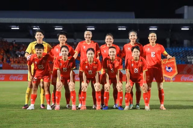 Đội tuyển bóng đá nữ Việt Nam tại SEA Games 33. Ảnh: Minh Dân