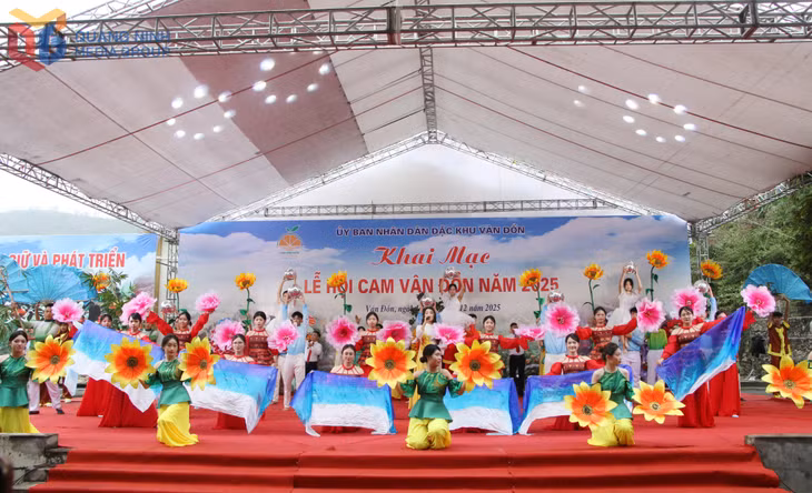 Chương trình văn nghệ khai mạc lễ hội.