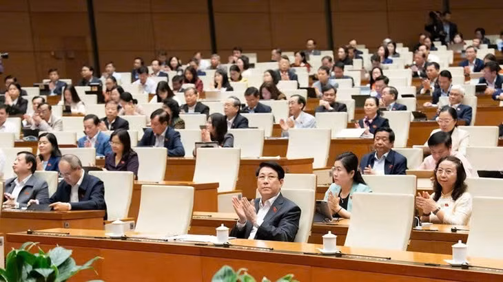 Chủ tịch nước Lương Cường cùng các đại biểu tham gia Phiên họp. (Ảnh: TL)