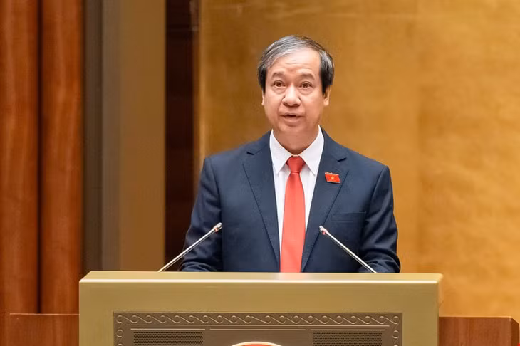 Bộ trưởng Nguyễn Kim Sơn. Ảnh: Media Quốc hội