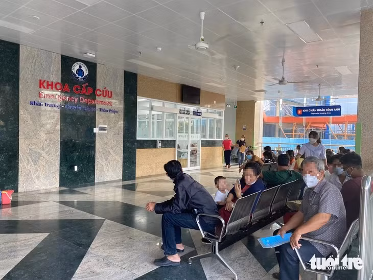 Khoa cấp cứu Bệnh viện Nhi đồng 1 (TP.HCM) - Ảnh: XUÂN MAI