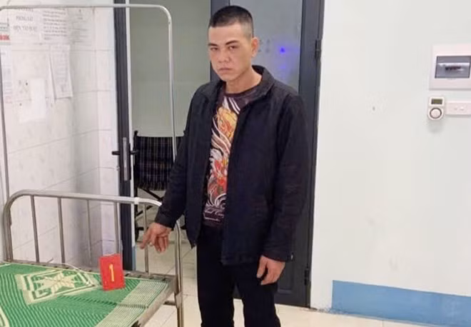 Đối tượng Hoàng Văn Cắm bị bắt về hành vi trộm cắp tài sản. Ảnh: Ngọc Ánh
