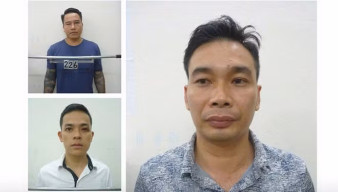 Ba trong số các đối tượng cầm đầu đường dây tín dụng đen. Ảnh: M.Hiền