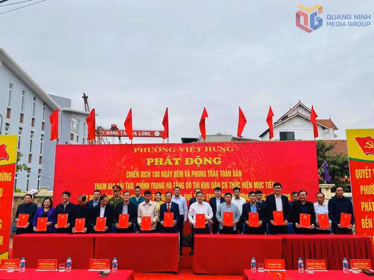 Phường Việt Hưng tổ chức Chiến dịch 100 ngày đêm cải tạo, chỉnh trang hạ tầng đô thị khu dân cư.