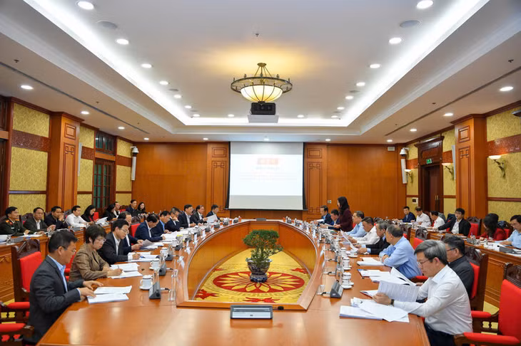 Quang cảnh cuộc họp. (Ảnh: THẾ ĐẠI)