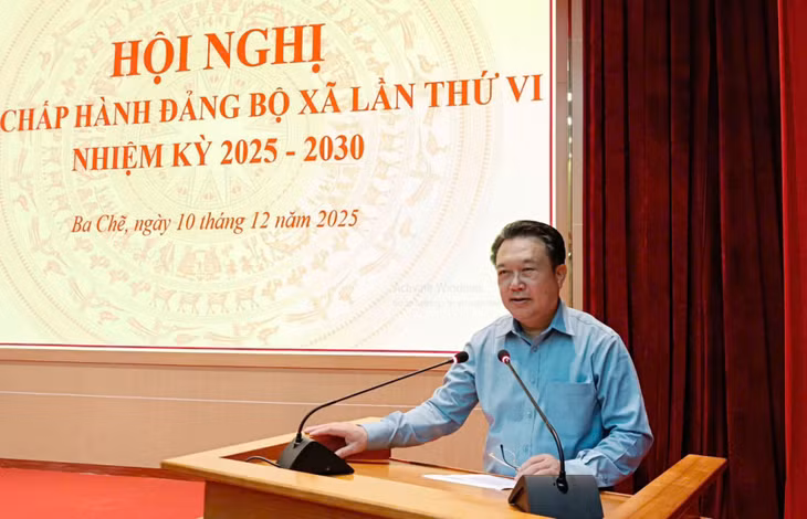 Đồng chí Nguyễn Đức Thành, Ủy viên BTV Tỉnh ủy, Phó Chủ tịch Thường trực HĐND tỉnh phát biểu chỉ đạo hội nghị
