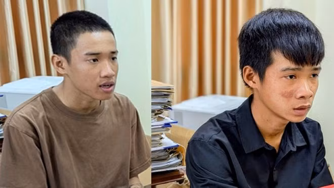Đạt (trái) nhiều lần thực hiện hành vi xâm hại L.A, Linh thì nhiều lần xâm hại K.A. Ảnh: Nghiêm Túc