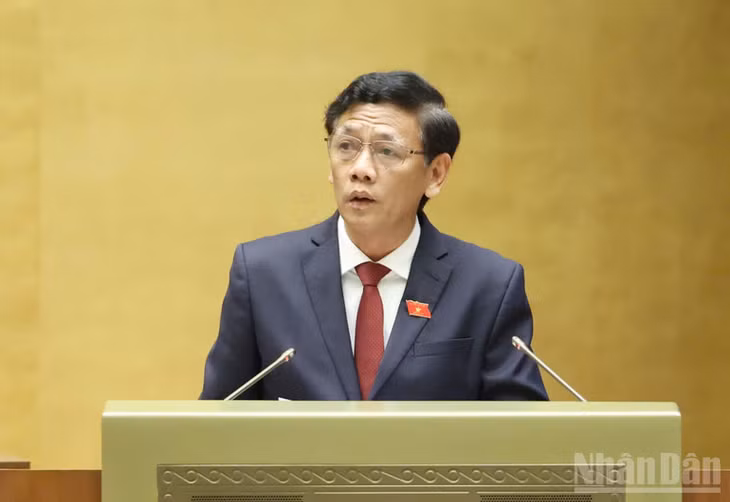 Chủ tịch Hội đồng Dân tộc Lâm Văn Mẫn. (Ảnh: DUY LINH)