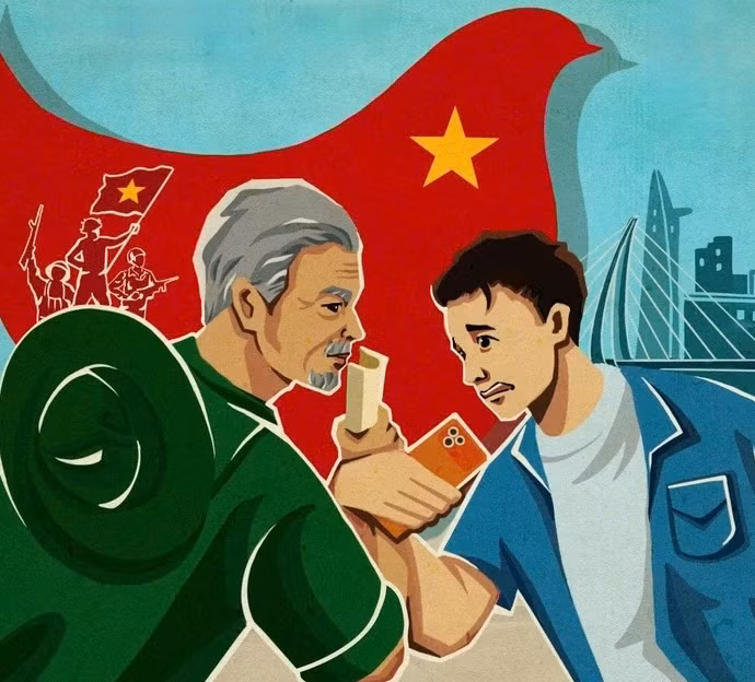 Hình ảnh trên poster phim 'Nghỉ hè sợ nghỉ hưu' của Huỳnh Lập - Ảnh: ĐPCC