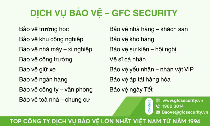 GFC Security cung cấp đa dạng giải pháp an ninh, phù hợp với nhu cầu của từng doanh nghiệp và hộ gia đình.
