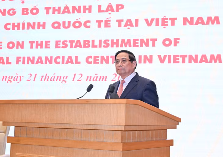 Thủ tướng Phạm Minh Chính phát biểu ý kiến tại hội nghị. (Ảnh: Trần Hải)
