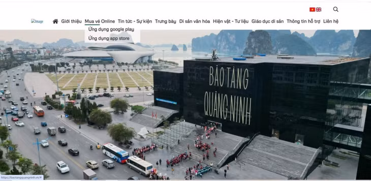 Bảo tàng Quảng Ninh triển khai bán vé online tích hợp trên website của đơn vị.