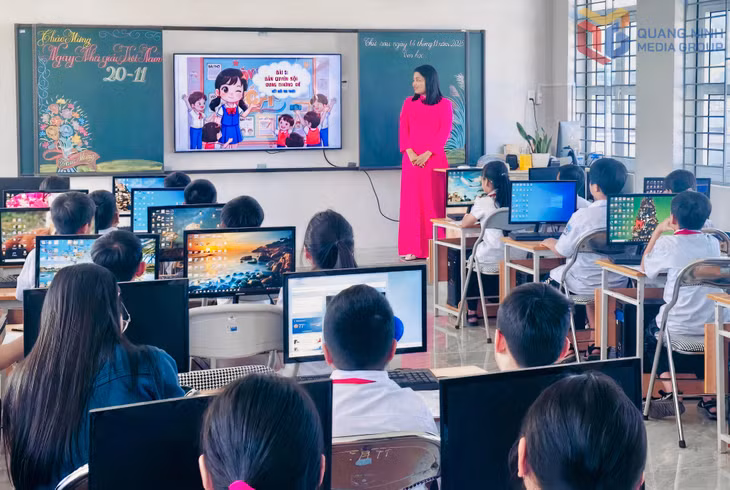 Trường TH&THCS Bình Liêu ứng dụng trí tuệ nhân tạo AI trong giảng dạy.