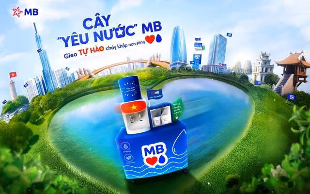 MB khởi động chương trình “Cây Yêu Nước” trên 300 chi nhánh của MB, mang nguồn nước sạch phục vụ người dân hằng ngày.