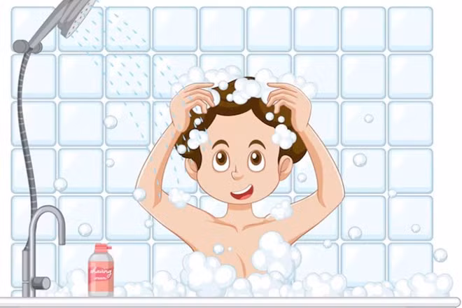 Hàng rào bảo vệ da suy yếu vì thói quen tắm nước nóng vào mùa đông. Đồ họa: Thiện Nhân