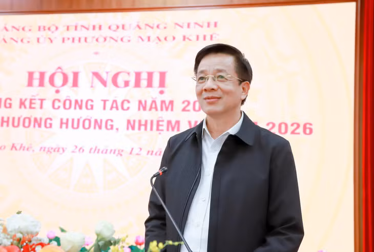 Đồng chí Nguyễn Văn Hồi, Ủy viên BTV, Chủ nhiệm Ủy ban Kiểm tra Tỉnh ủy, phát biểu chỉ đạo tại hội nghị.