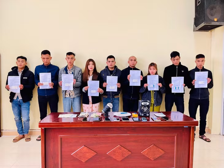 Các đối tượng bị cơ quan công an bắt giữ. Ảnh: CACC
