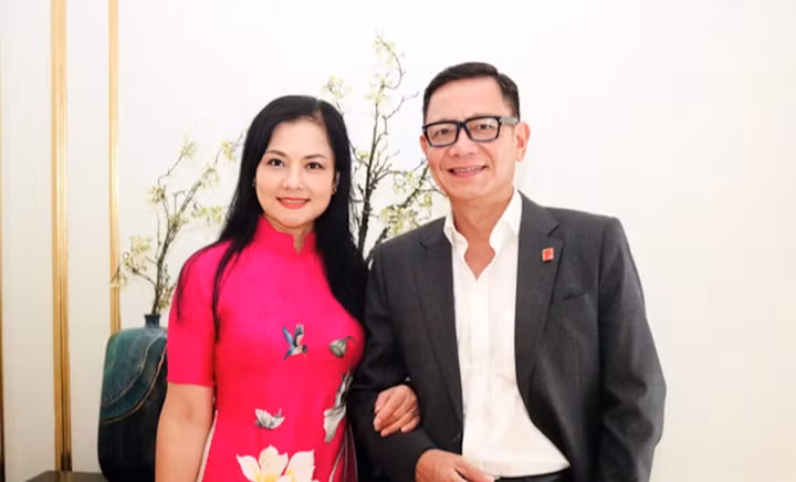 Vợ chồng NSND Thu Quế - Phạm Cường.