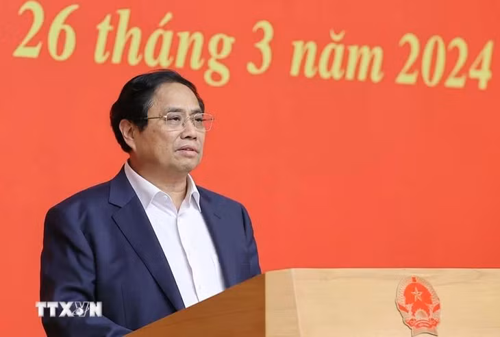 Thủ tướng Phạm Minh Chính chủ trì phiên họp thứ hai. (Ảnh: Dương Giang/TTXVN)