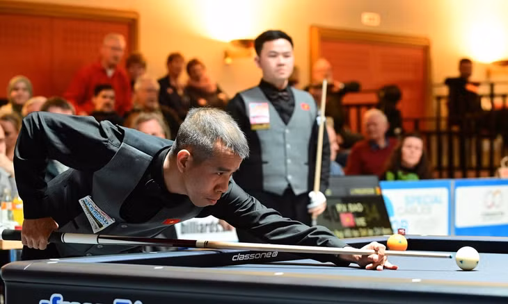 Quyết Chiến thể hiện được kinh nghiệm và bản lĩnh tại giải (Ảnh: Billard1)