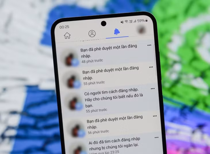 Cẩn thận trước những thông báo đăng nhập đáng ngờ. Ảnh: Xuân Sang.
