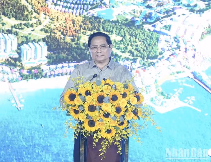 Thủ tướng Phạm Minh Chính phát biểu tại buổi lễ.