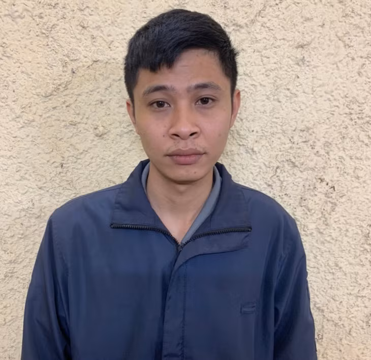 Đối tượng Lương Văn Hoàng, tại cơ quan công an. Ảnh: CACC.