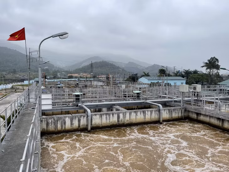 Trạm xử lý nước thải Mạo Khê (Công ty Than Mạo Khê) vừa được nâng công suất tăng lên 1.500m3/h. Ảnh; Phạm Tăng