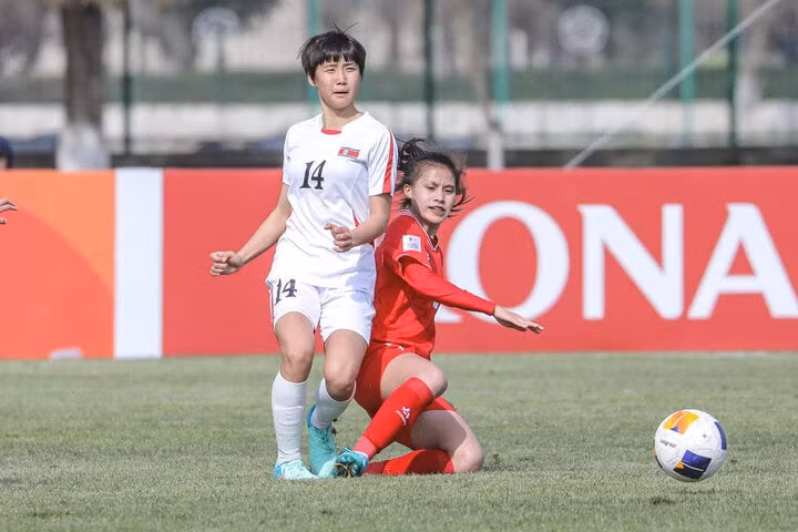 U20 nữ Việt Nam thua Triều Tiên.