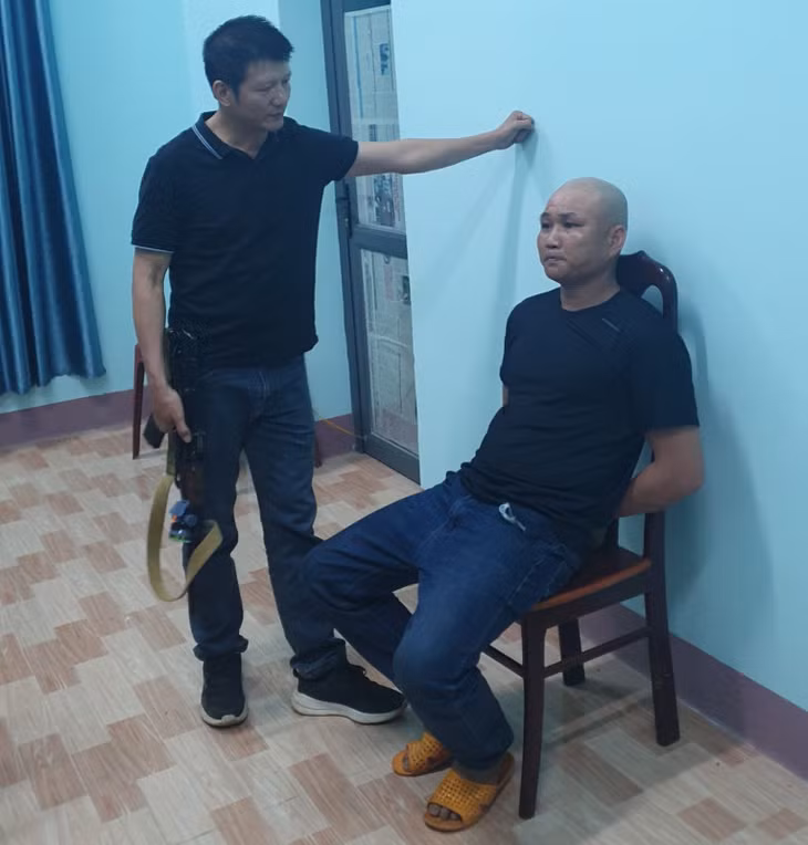 Đối tượng Lê Văn Thiện đã bị bắt giữ.