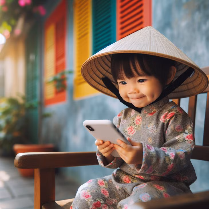 Trẻ mới biết đi tiếp xúc với màn hình càng nhiều, càng có ít tương tác với cha mẹ hoặc người chăm sóc - Ảnh minh họa